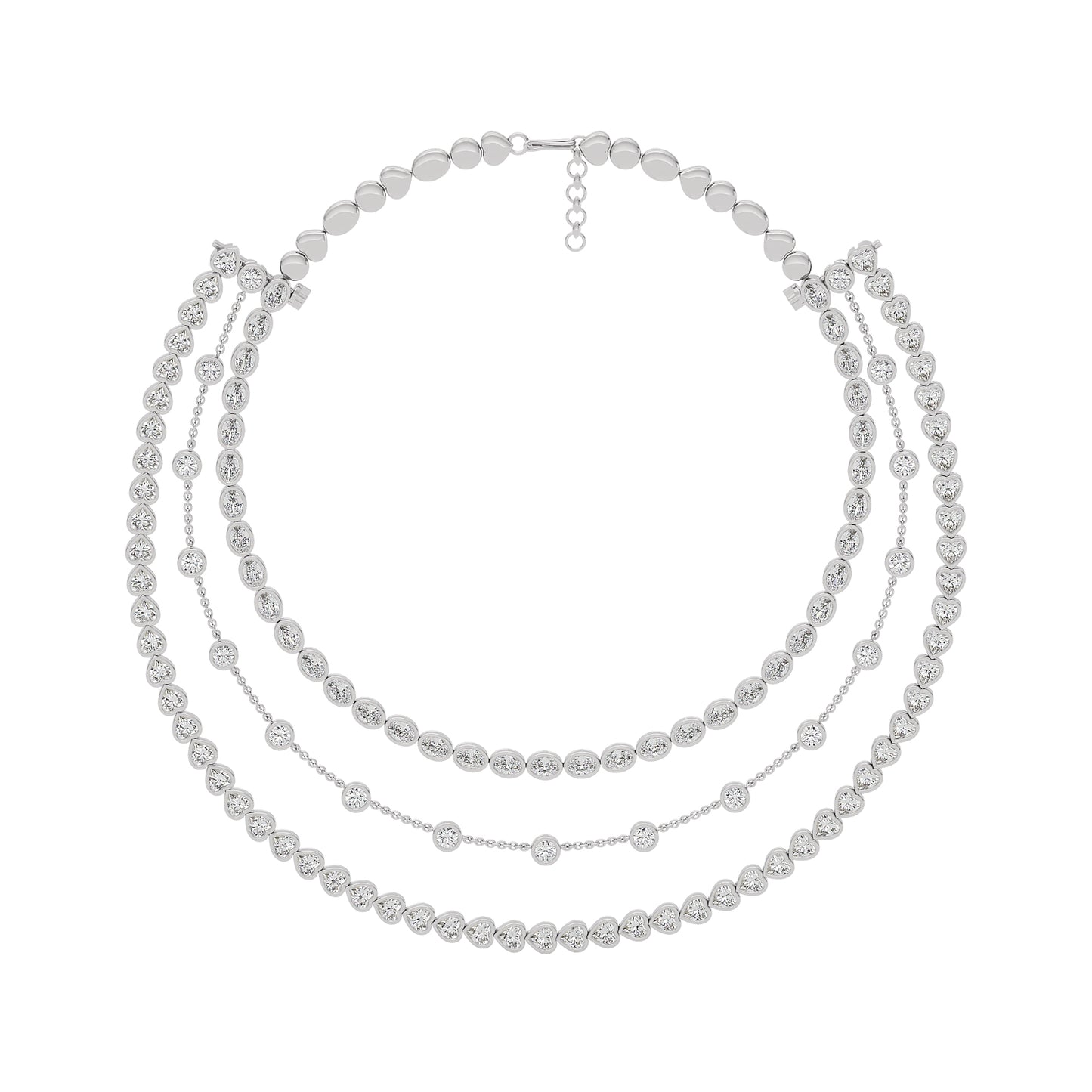 Layered Starfall Diamond Necklace