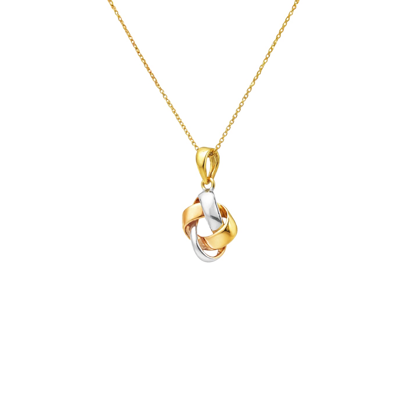Interlocking Knot Gold Pendant