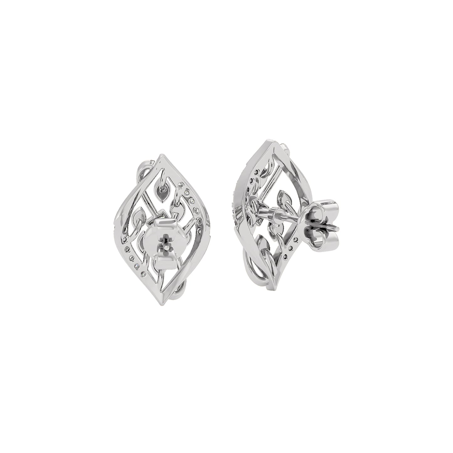 Periwinkle Diamond Earring 18 KT / White Gold