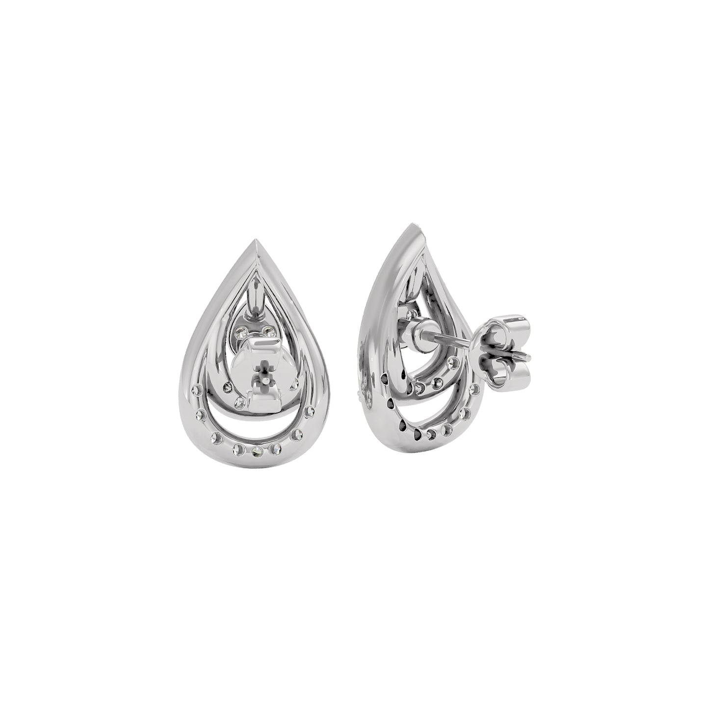 Phyllo Diamond Earrings 18 KT / White Gold