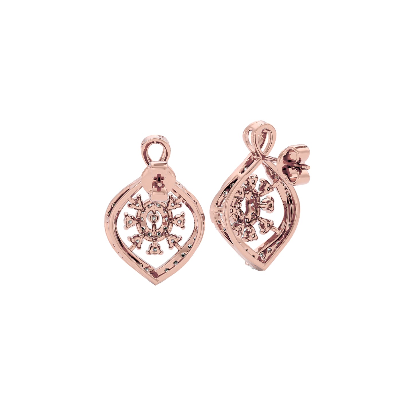 Thea Diamond Earrings 18 KT / Rose Gold