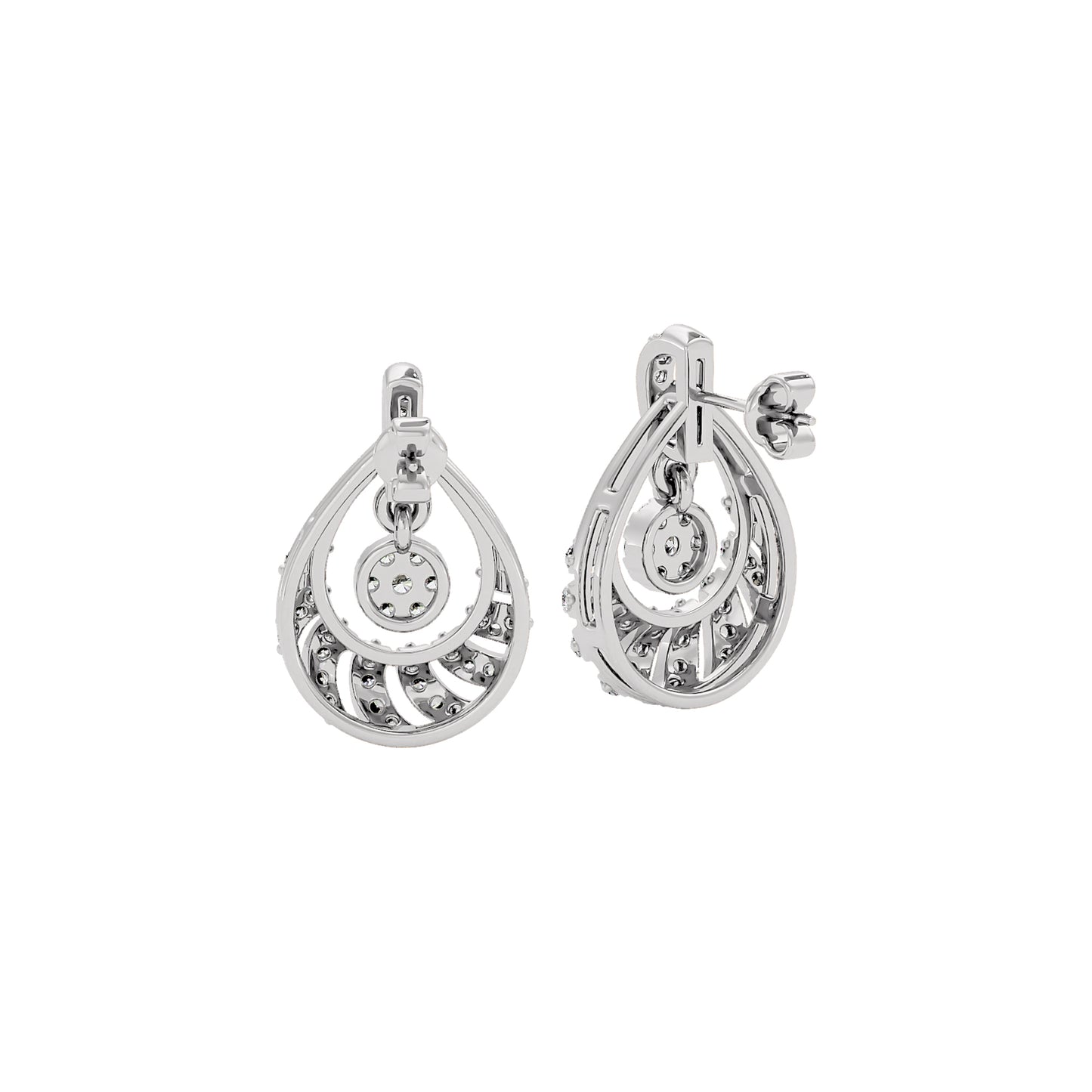 Daphne Diamond Earrings 18 KT / White Gold