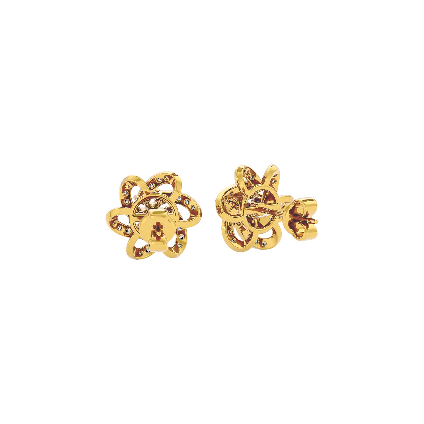 Noah Floral Diamond Earrings