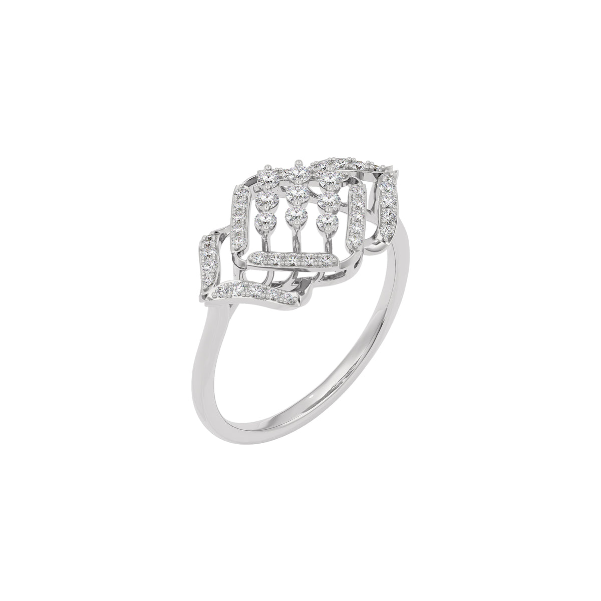 Aster Diamond Ring 18 KT / White Gold / 22