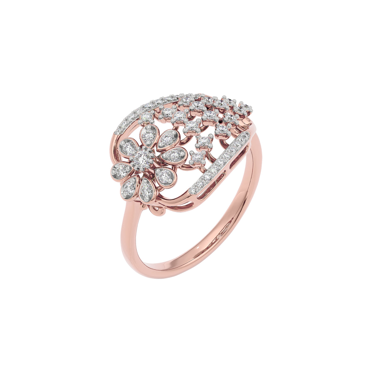Aino Diamond Ring 18 KT / Rose Gold / 22