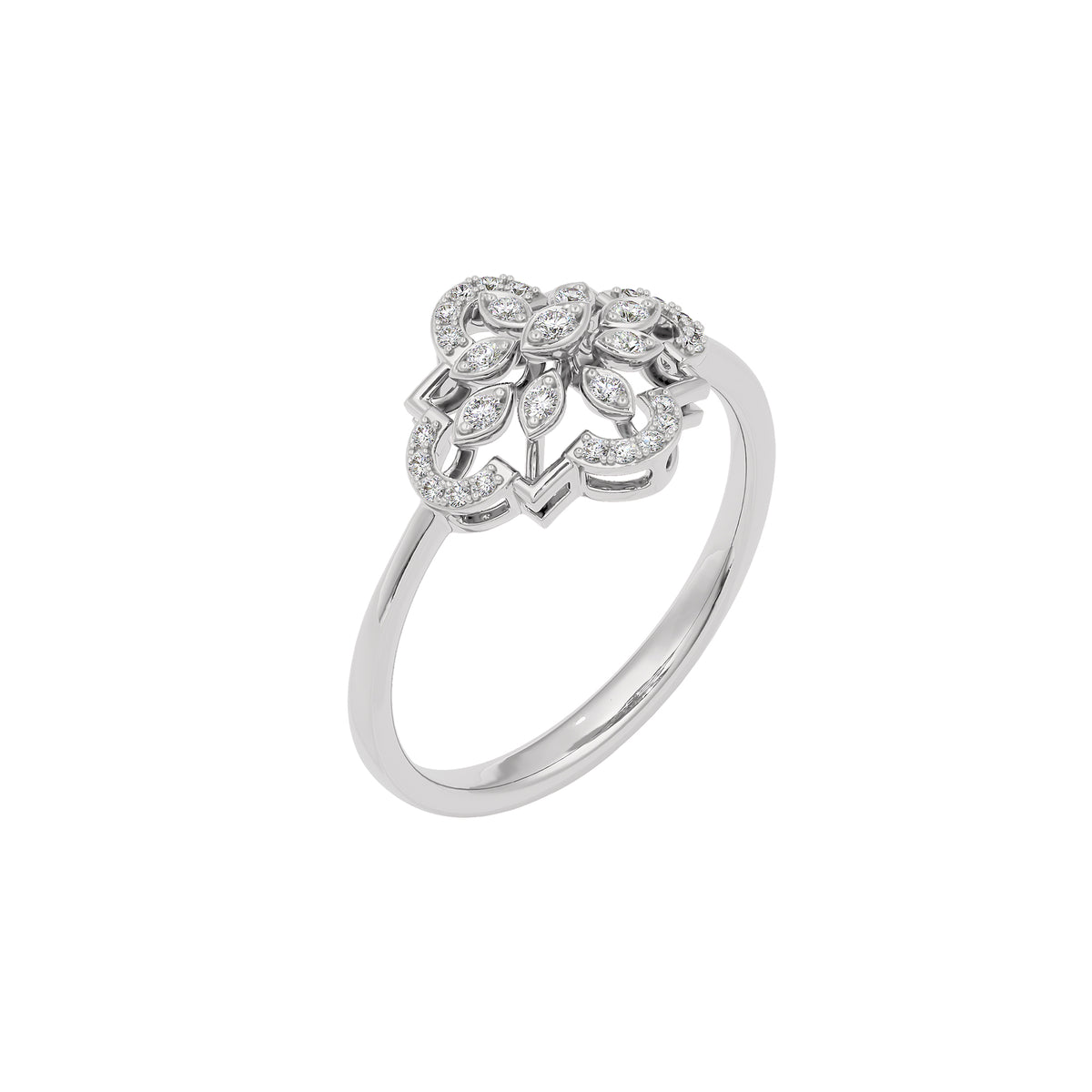 Nellie Diamond Ring 18 KT / White Gold / 22