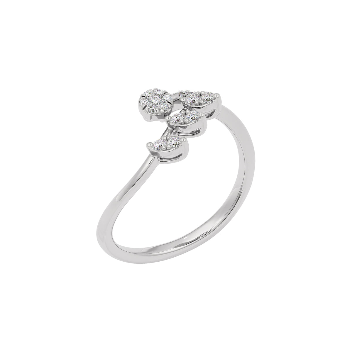 Vira Diamond Ring 18 KT / White Gold / 22