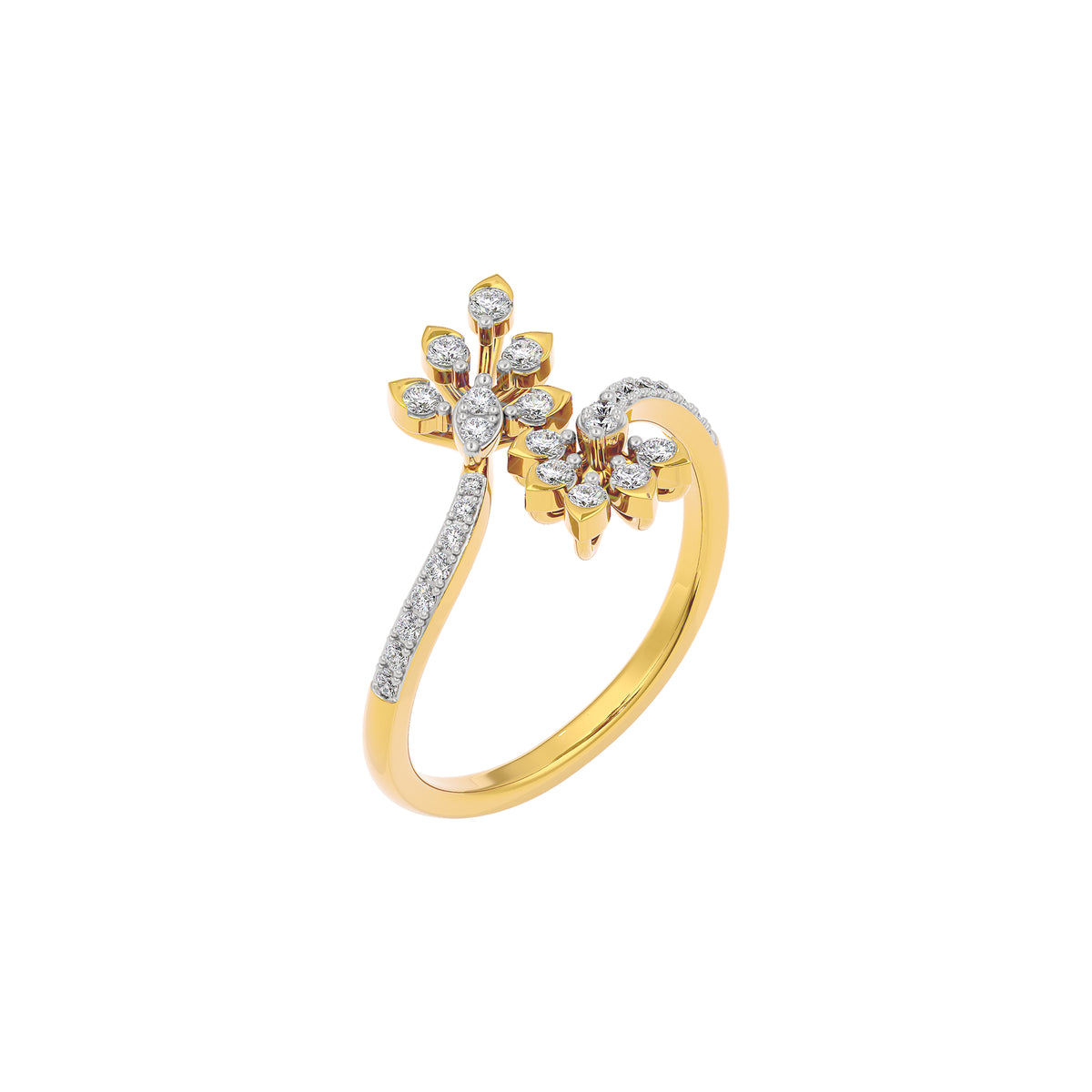 Laurelia Diamond Ring 18 KT / Yellow Gold / 22