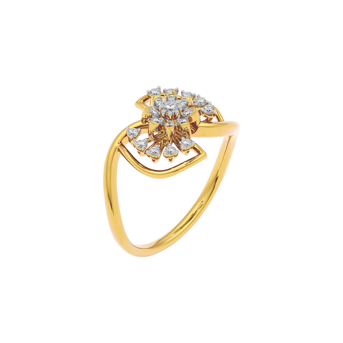Aponi Diamond Ring 18 KT / Yellow Gold / 22
