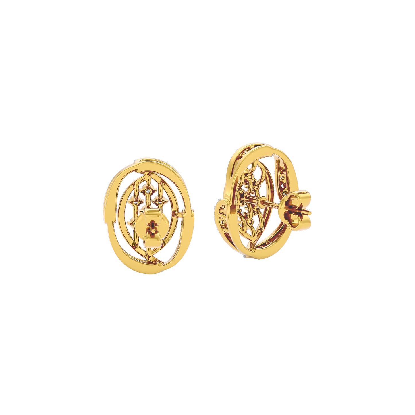 Adele Diamond Earrings 18 KT / Yellow Gold