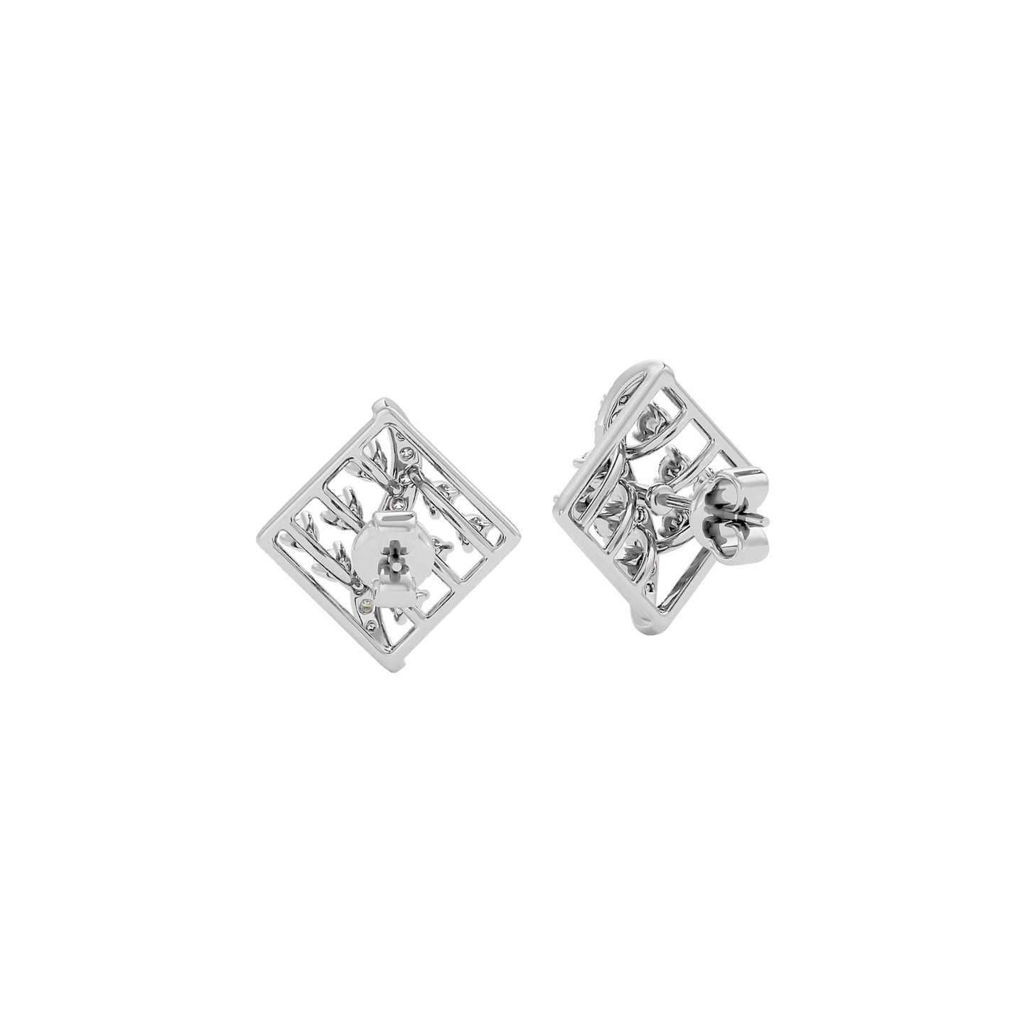 Camilla Diamond Earrings 18 KT / White Gold