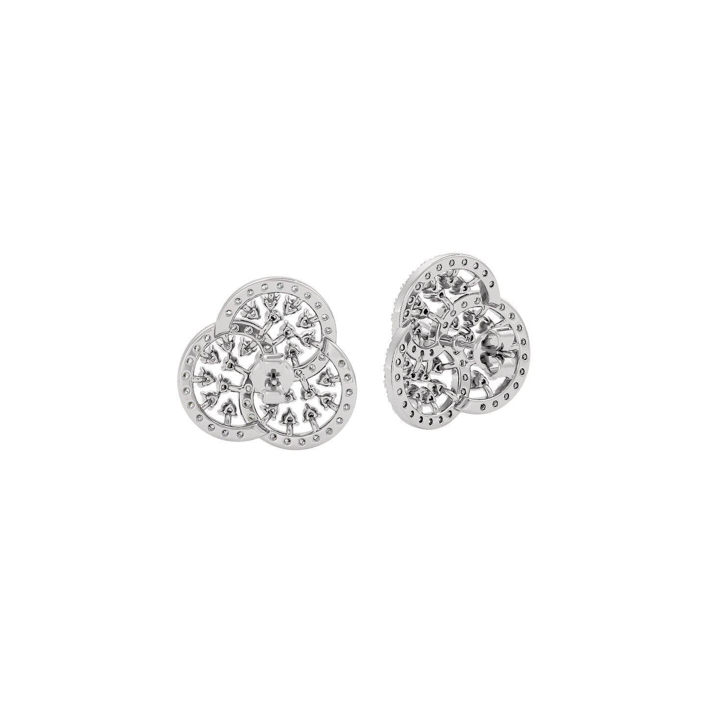 Glam Gems Diamond Earrings 18 KT / White Gold