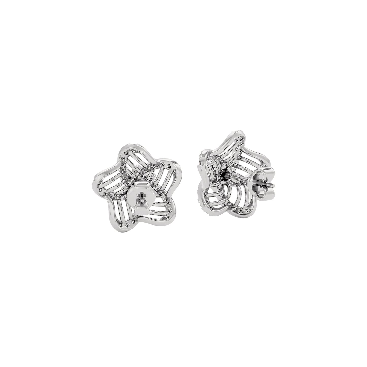 Starlit Diamond Earrings 18 KT / White Gold