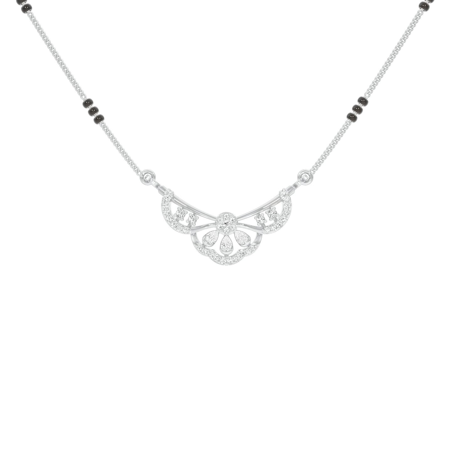 Sammiti Diamond Mangalsutra 18 KT / White Gold