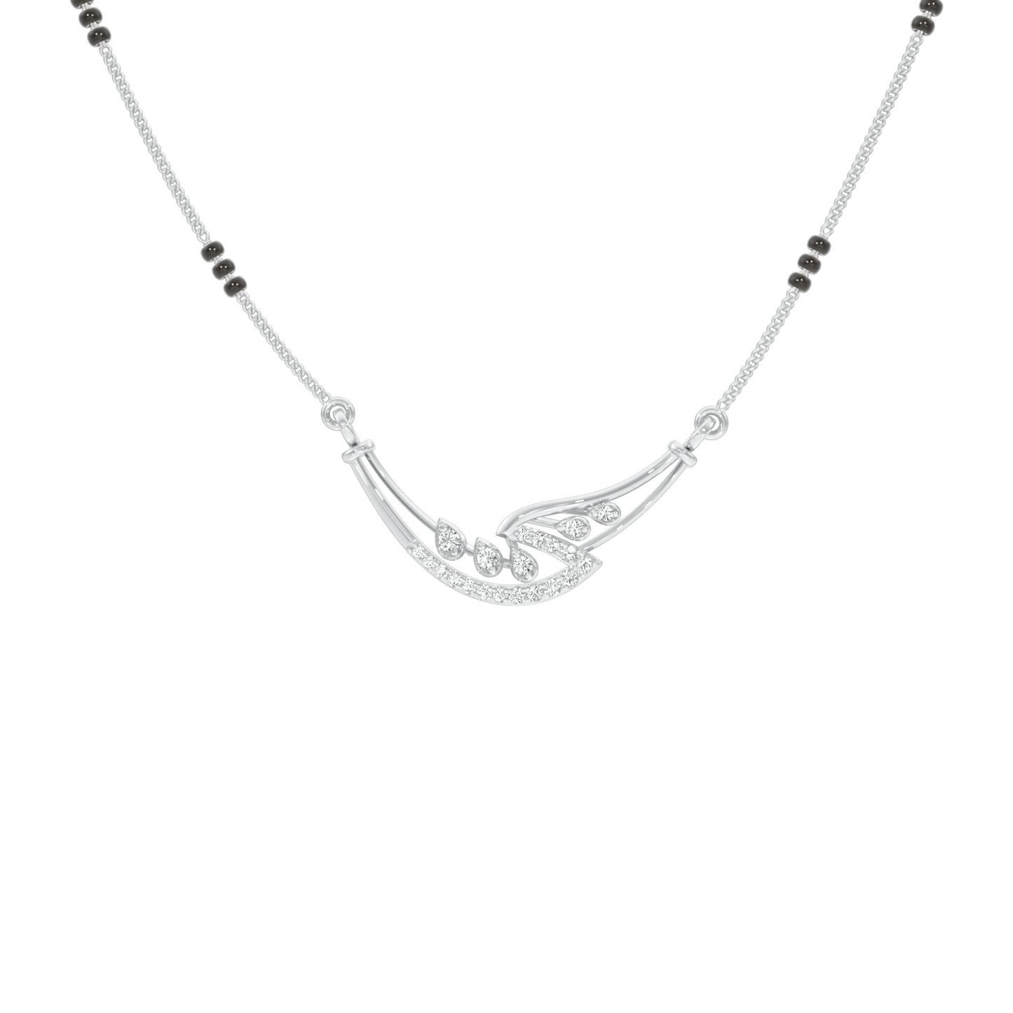 Mangalyam Diamond Mangalsutra 18 KT / White Gold