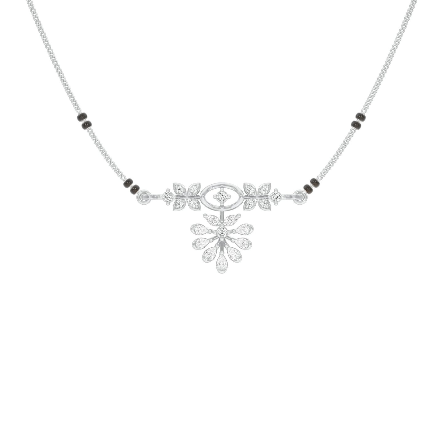 The Rudri Diamond Mangalsutra 18 KT / White Gold