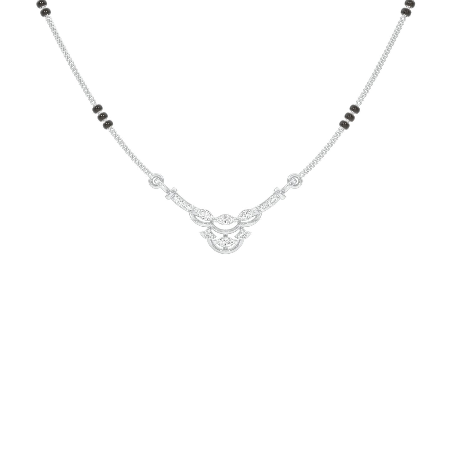 Nuriya Diamond Mangalsutra 18 KT / White Gold