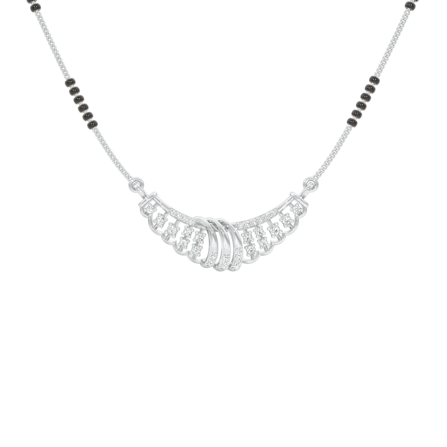 Latika Diamond Mangalsutra 18 KT / White Gold