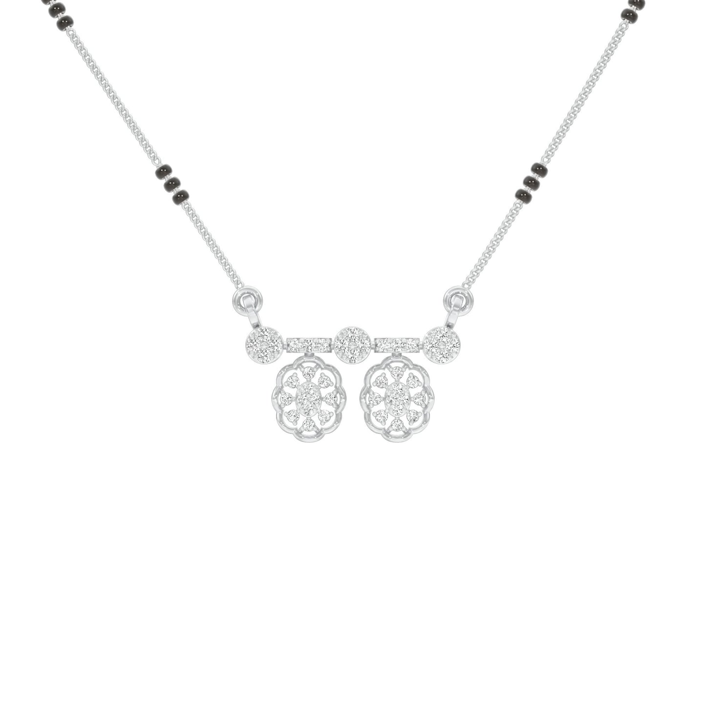 Dvita Diamond Mangalsutra 18 KT / White Gold