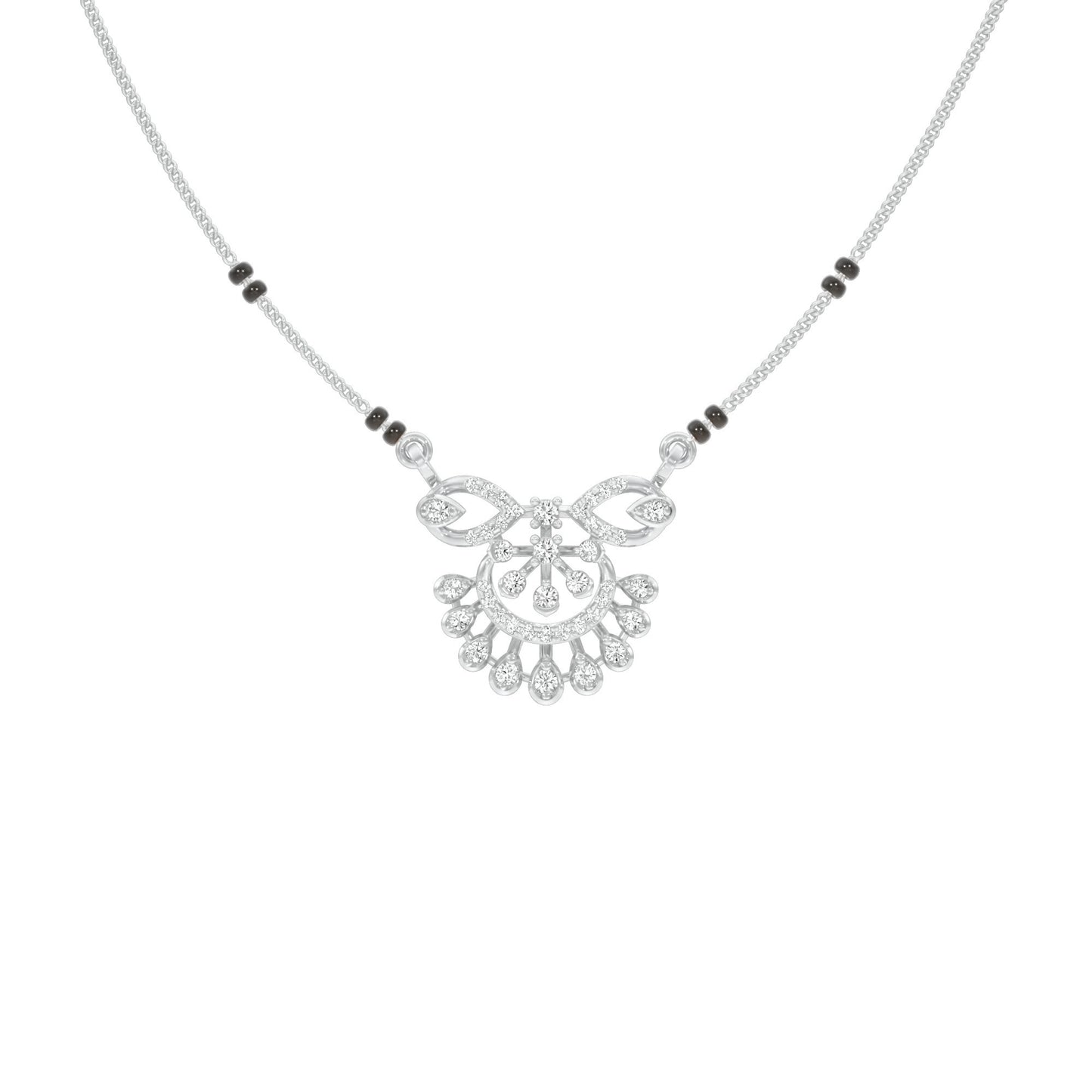 Bhavya Diamond Mangalsutra 18 KT / White Gold