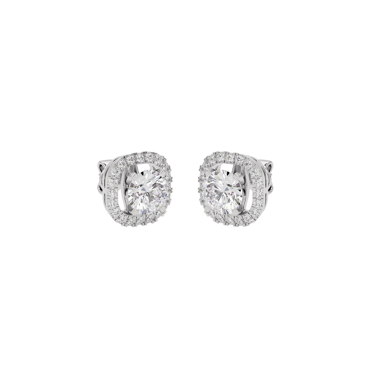 Majestic Mirage Diamond Earrings 18 KT / White Gold