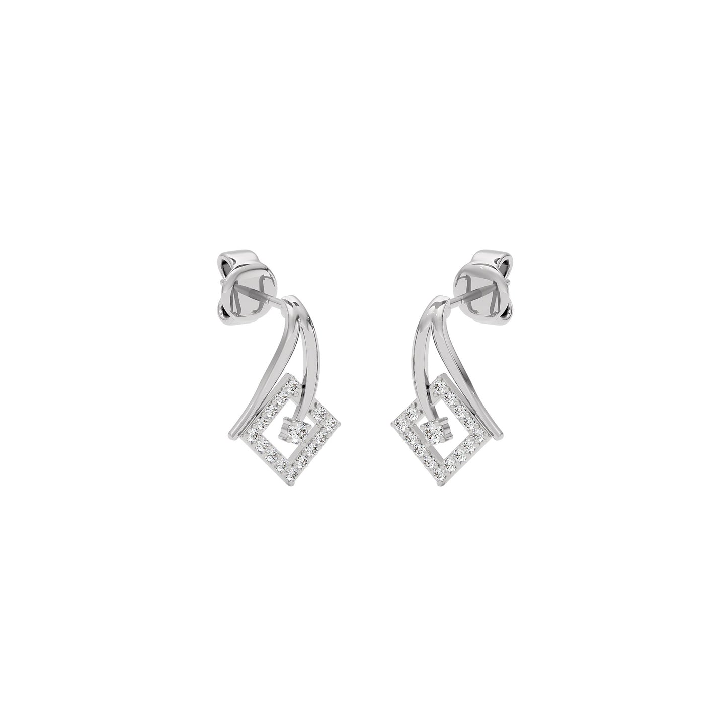 Infinite Brilliance Diamond Earrings 18 KT / White Gold