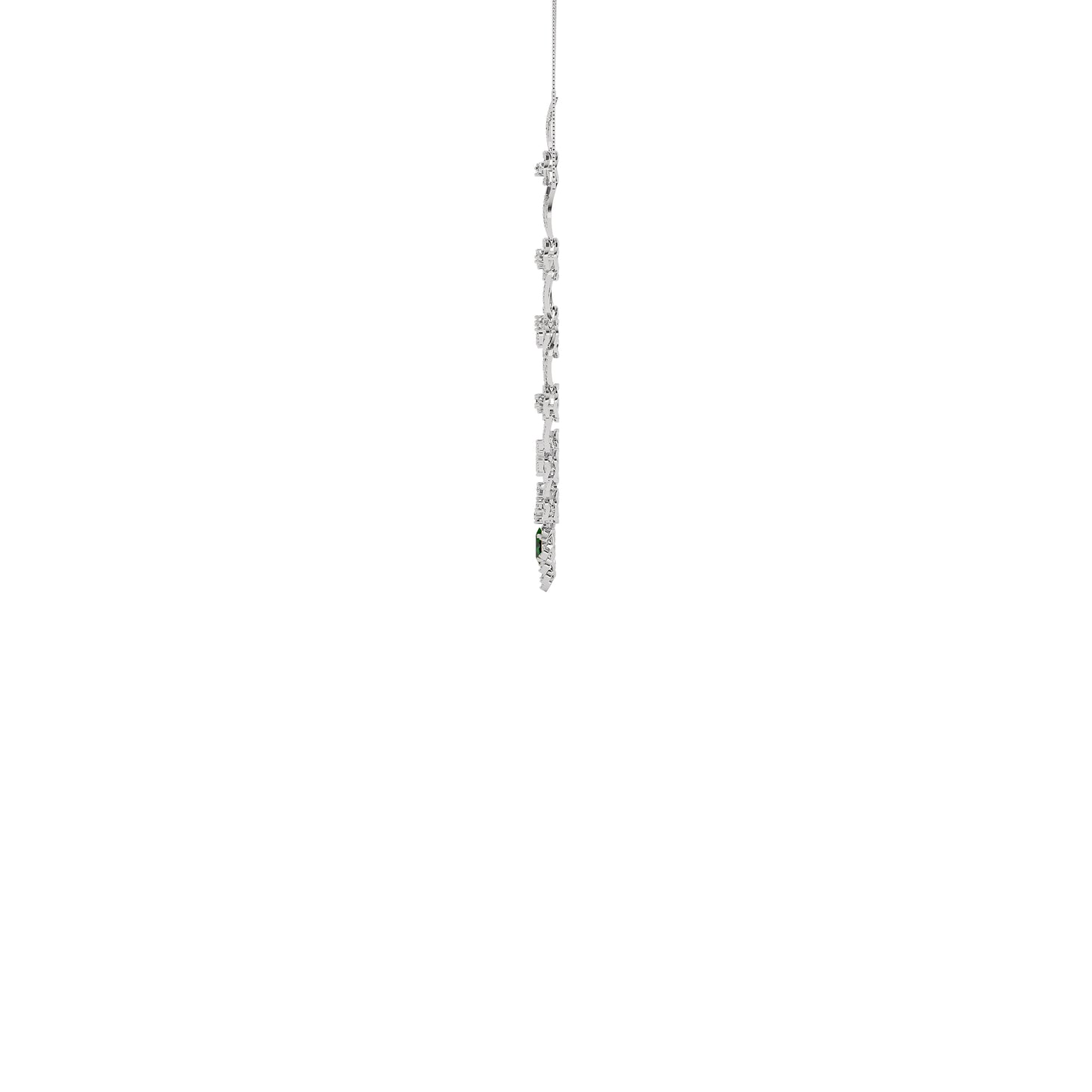 Dazzling Aura Diamond Necklace 18 KT / White Gold