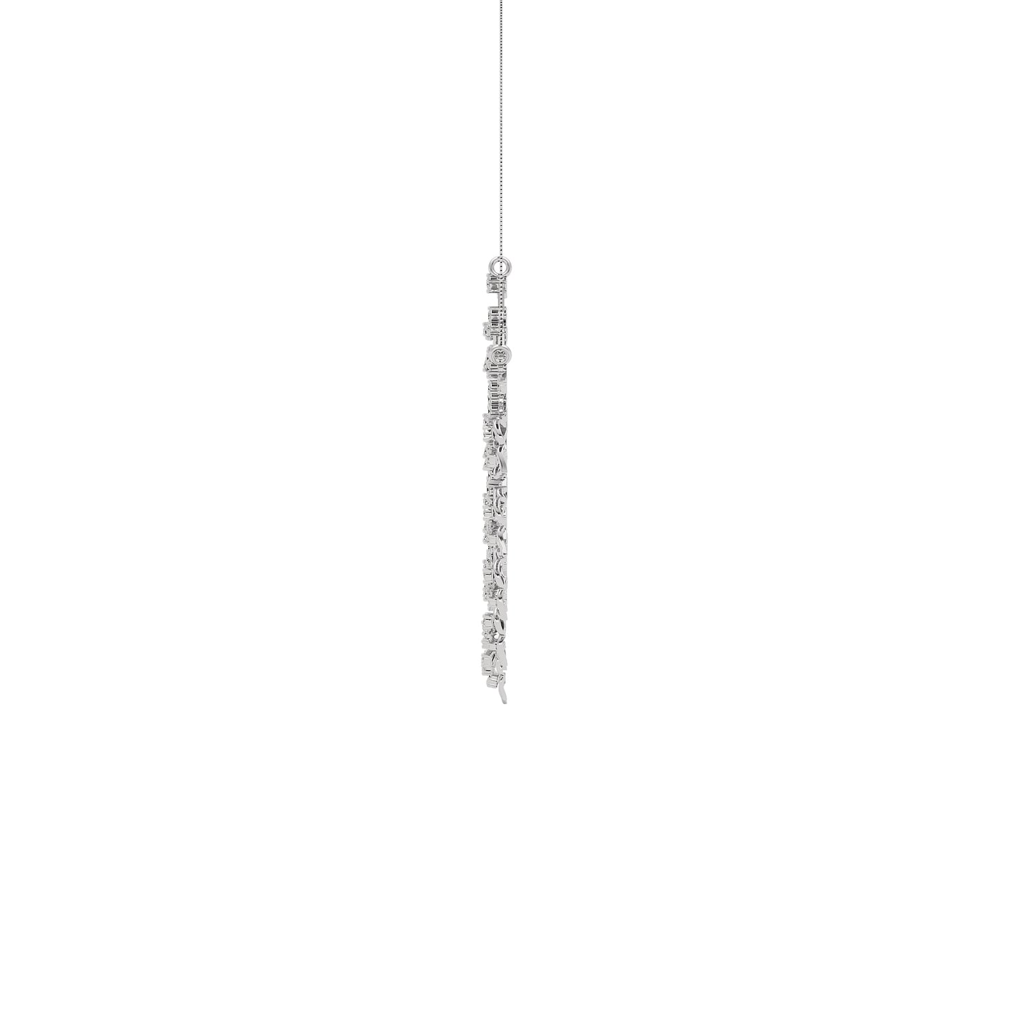 Glimmering Serenade Diamond Necklace 18 KT / White Gold