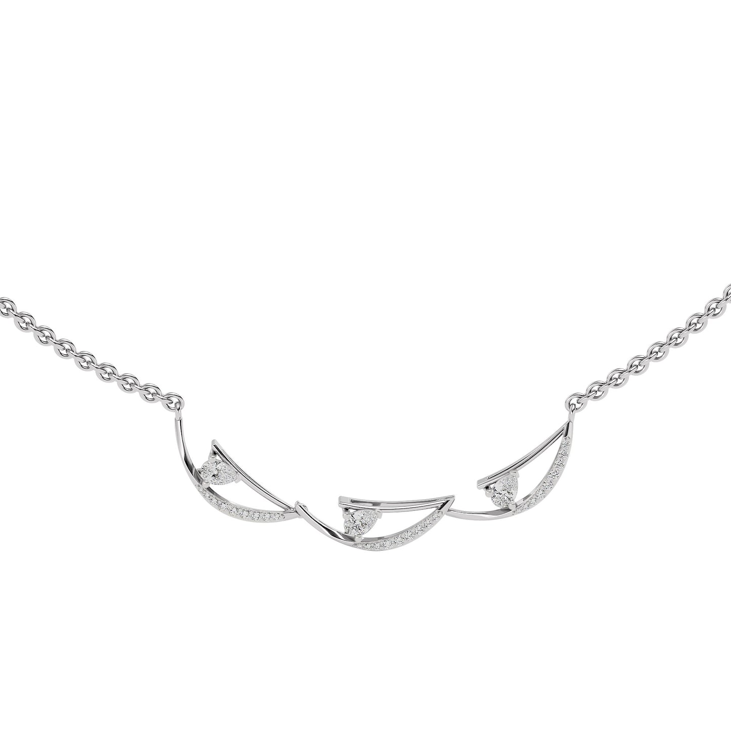 The Golden Armour Diamond Earrings 18 KT / White Gold