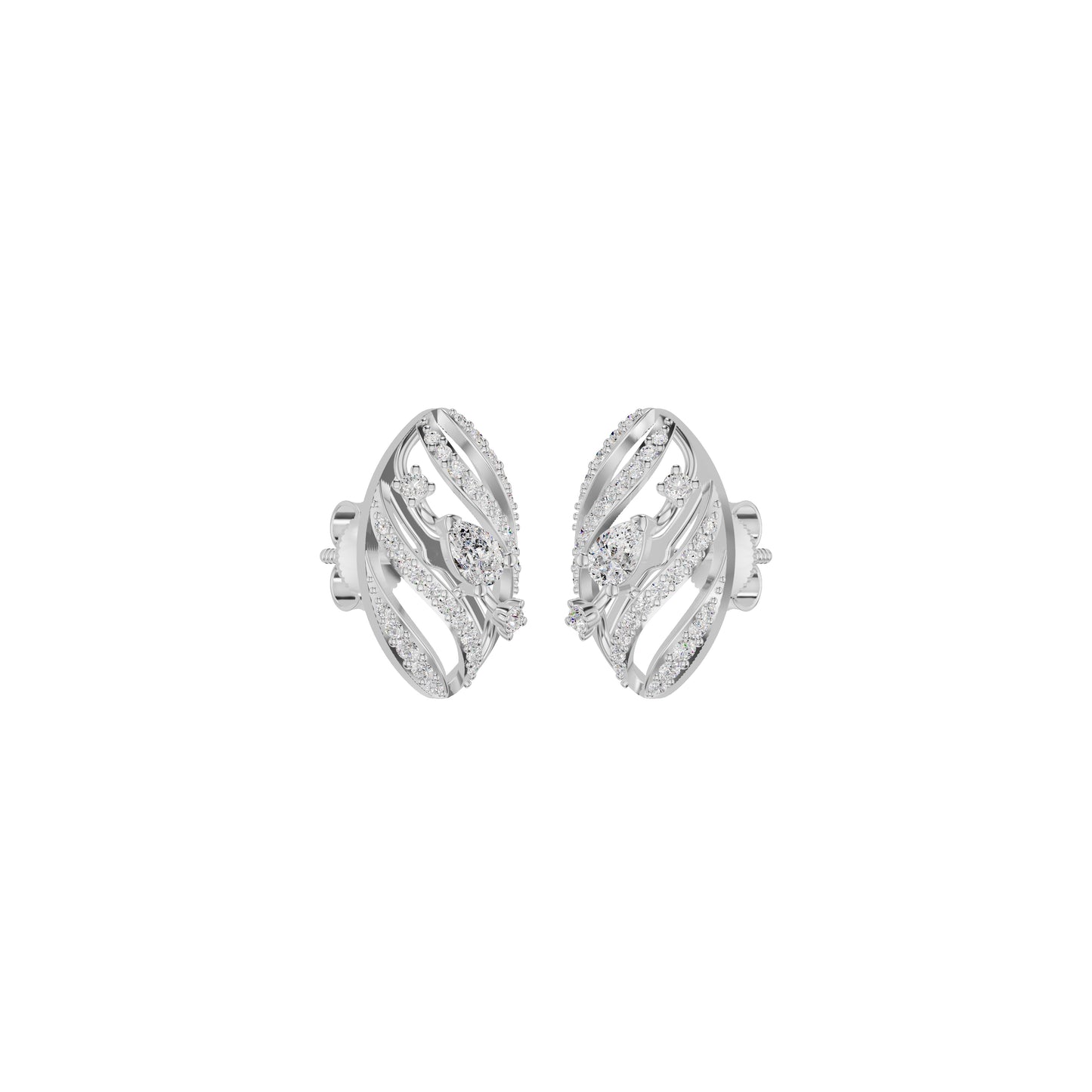 The Oracle's Eye Diamond Earrings 18 KT / White Gold