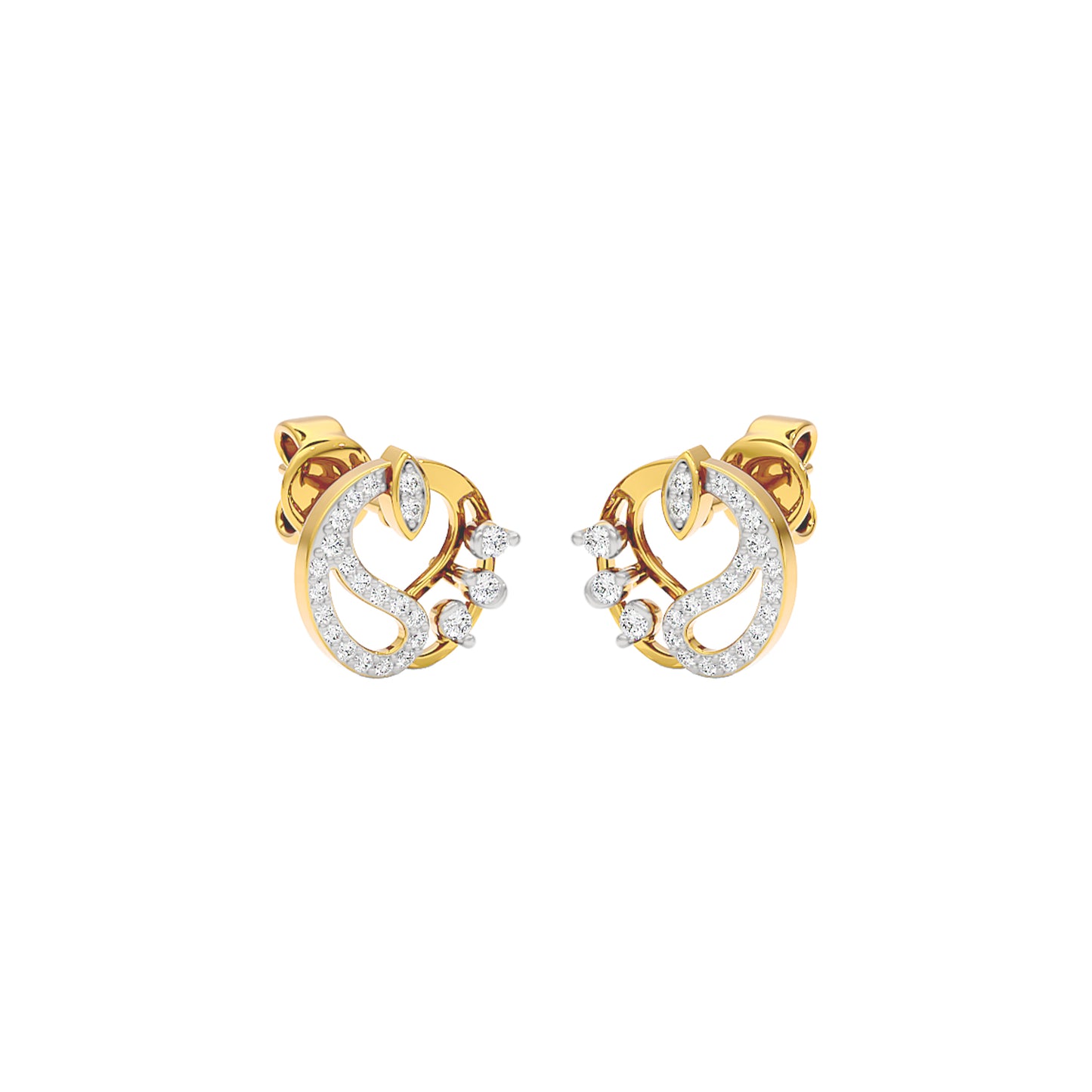 Harmony Diamond Earrings 18 KT / Yellow Gold