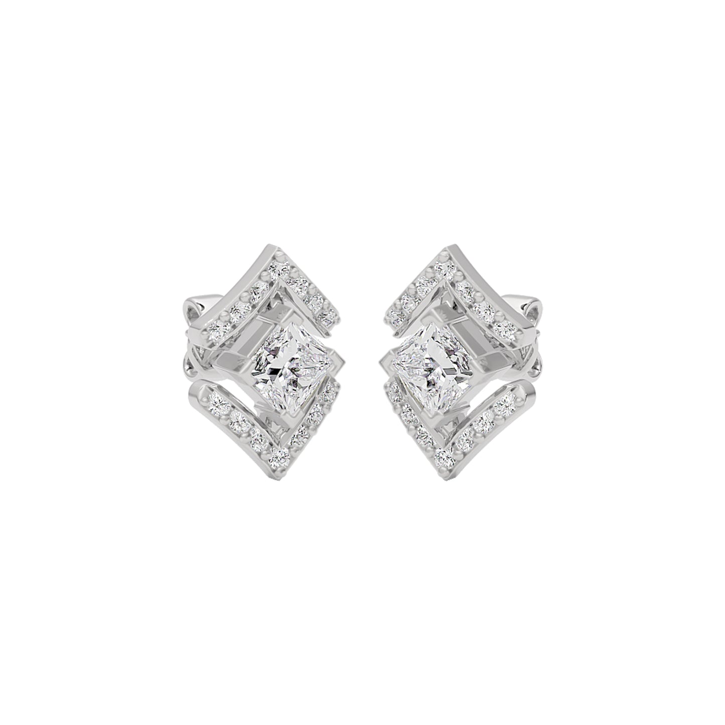 Kite Flight Diamond Earrings 18 KT / White Gold