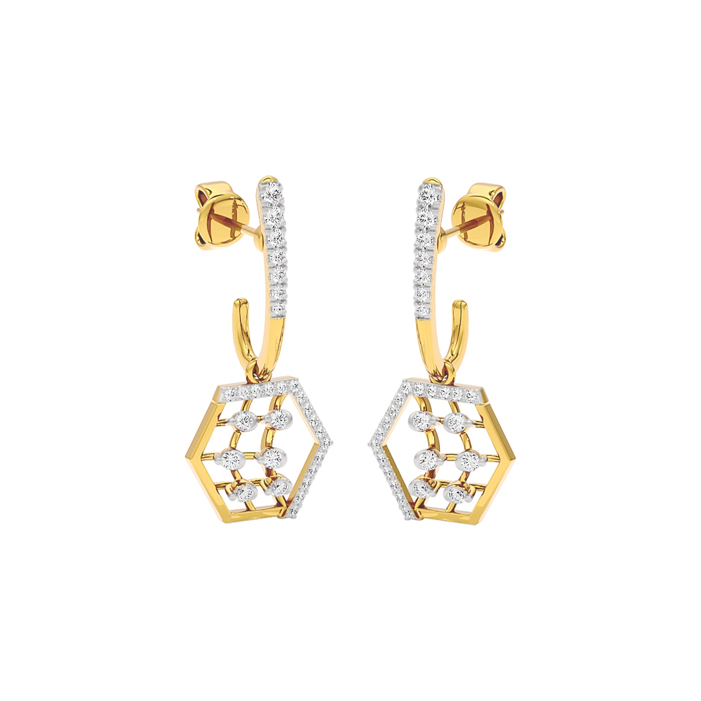 Diamond Rush Diamond Earrings 18 KT / Yellow Gold
