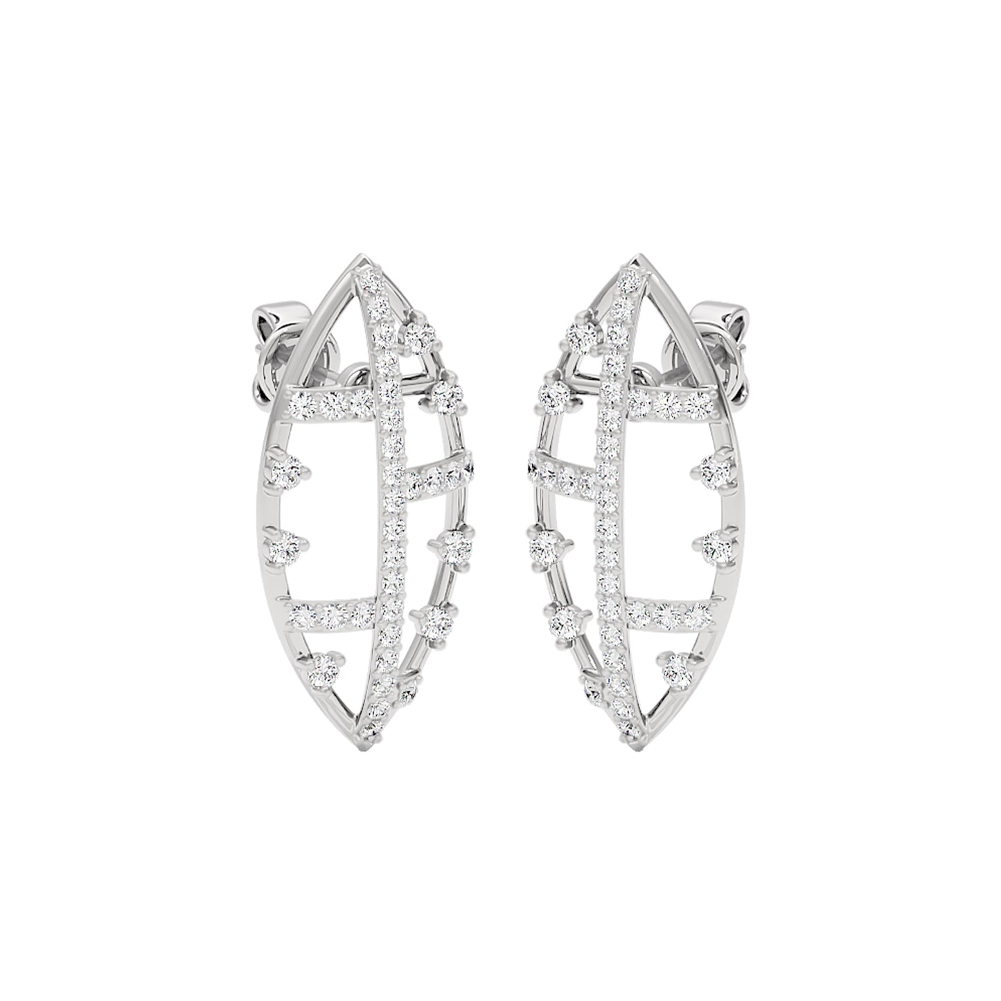 StarReign Diamond Earrings 18 KT / White Gold