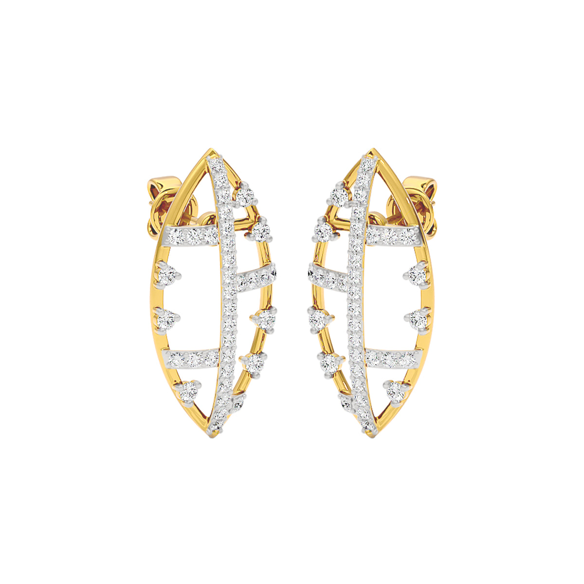 StarReign Diamond Earrings 18 KT / Yellow Gold