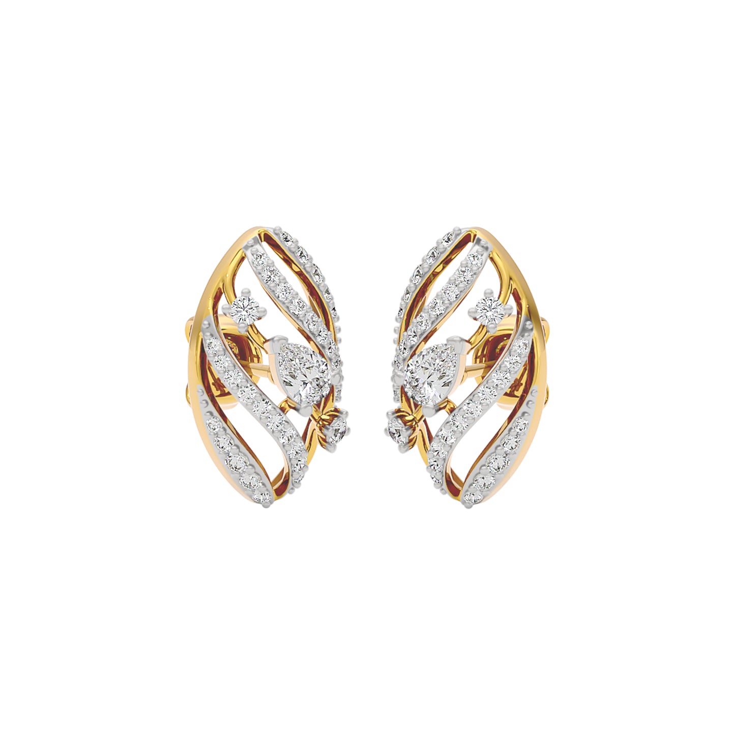 The Oracle's Eye Diamond Earrings 18 KT / Yellow Gold