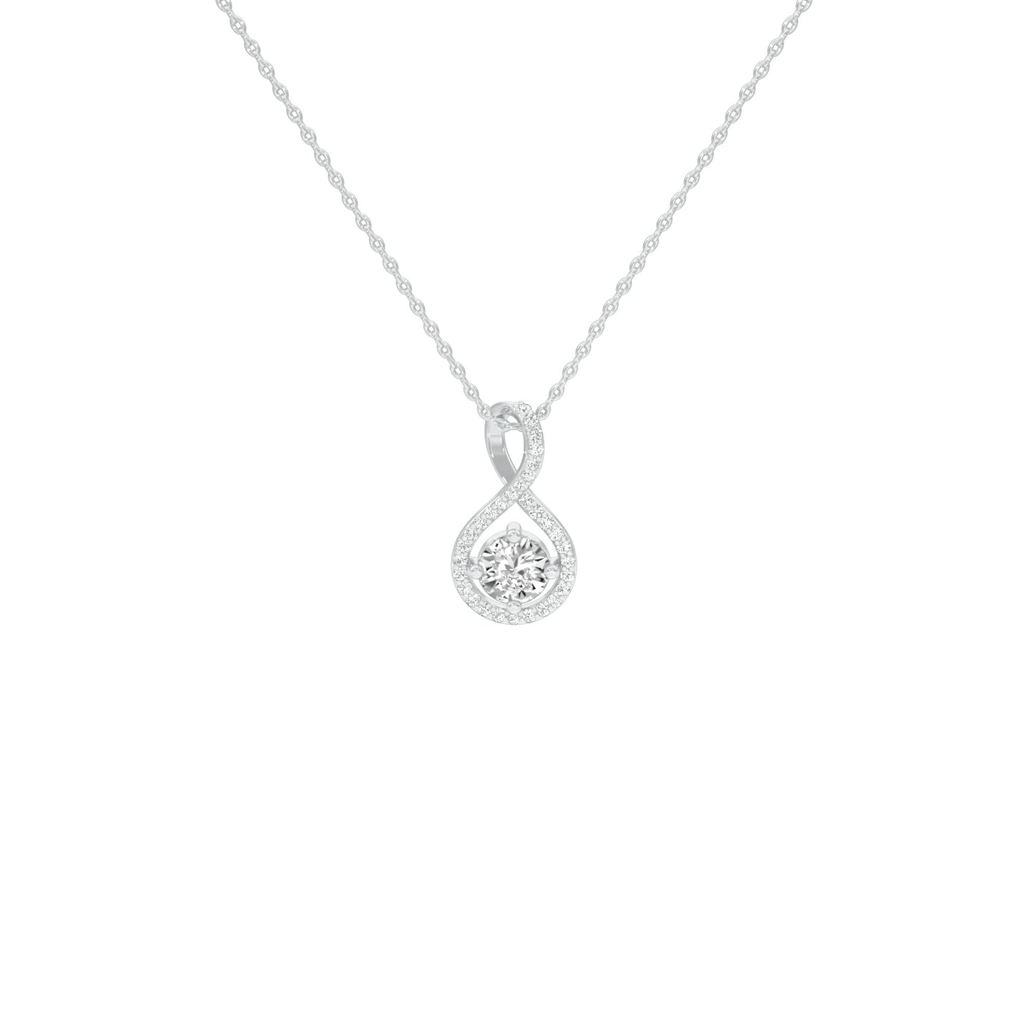 Serene Symphony Diamond Pendant 18 KT / White Gold