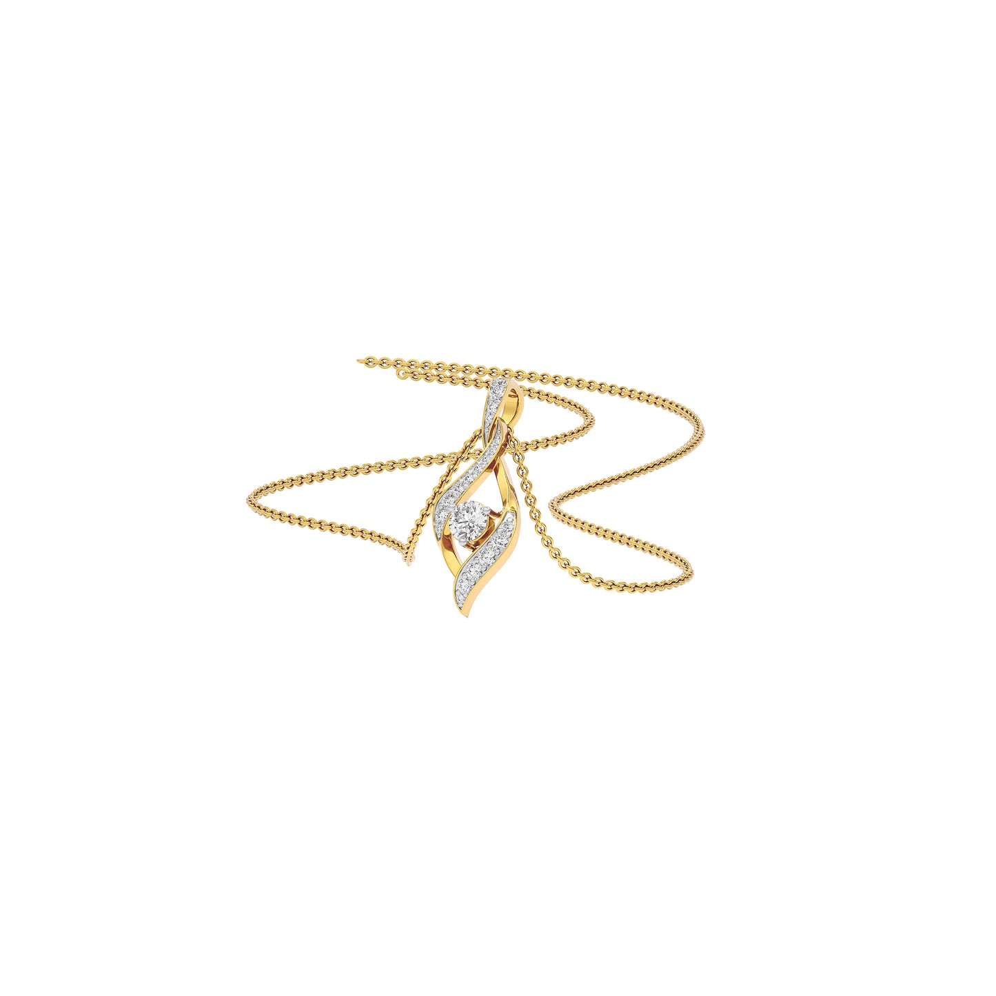 Moonlight Sonata Diamond Pendant 18 KT / Yellow Gold