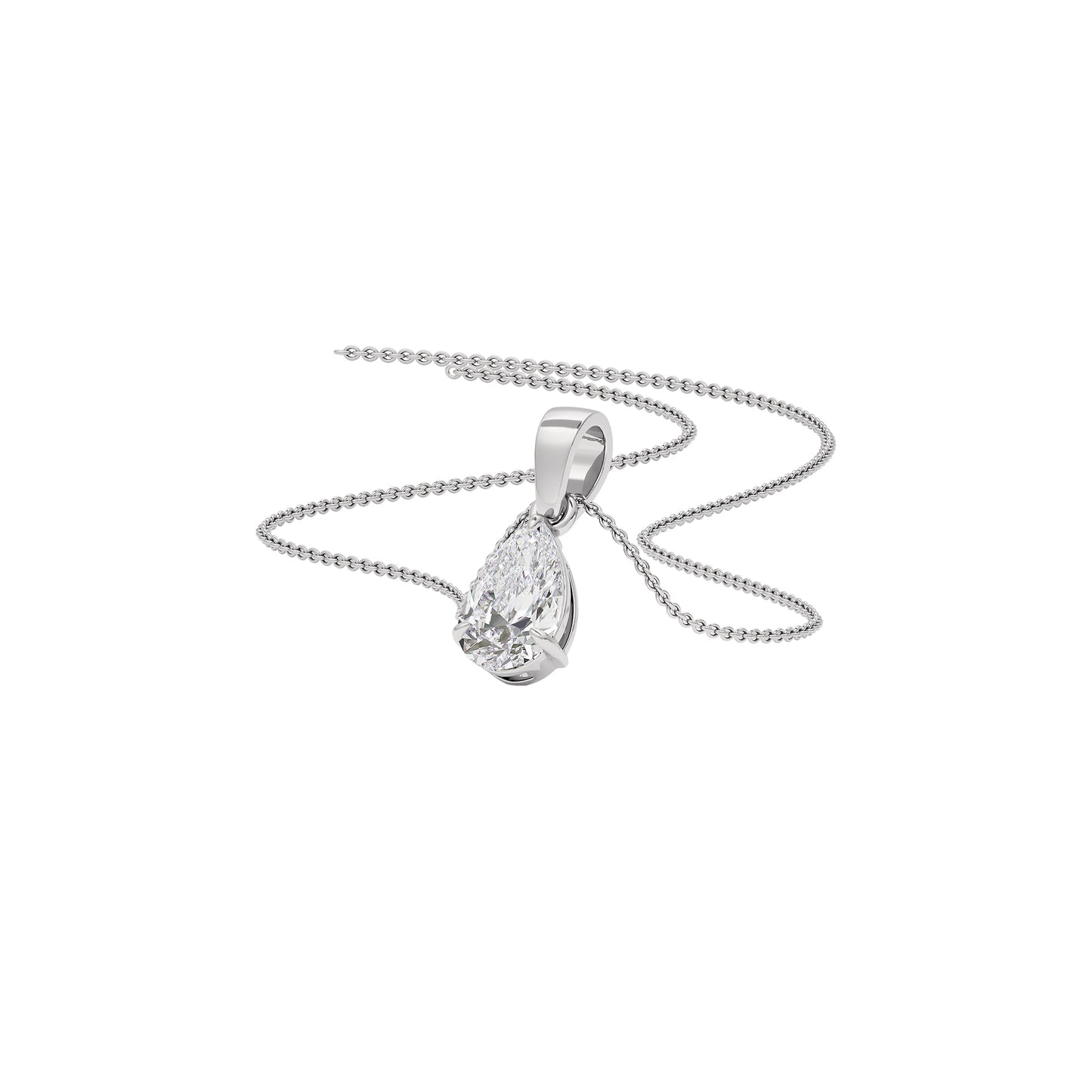Dazzling Mirage Diamond Pendant 18 KT / White Gold