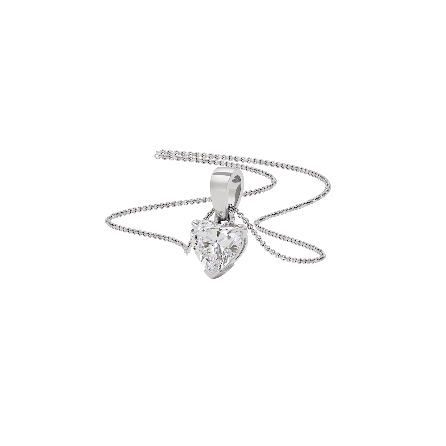 Sapphire Delight Diamond Pendant 18 KT / White Gold