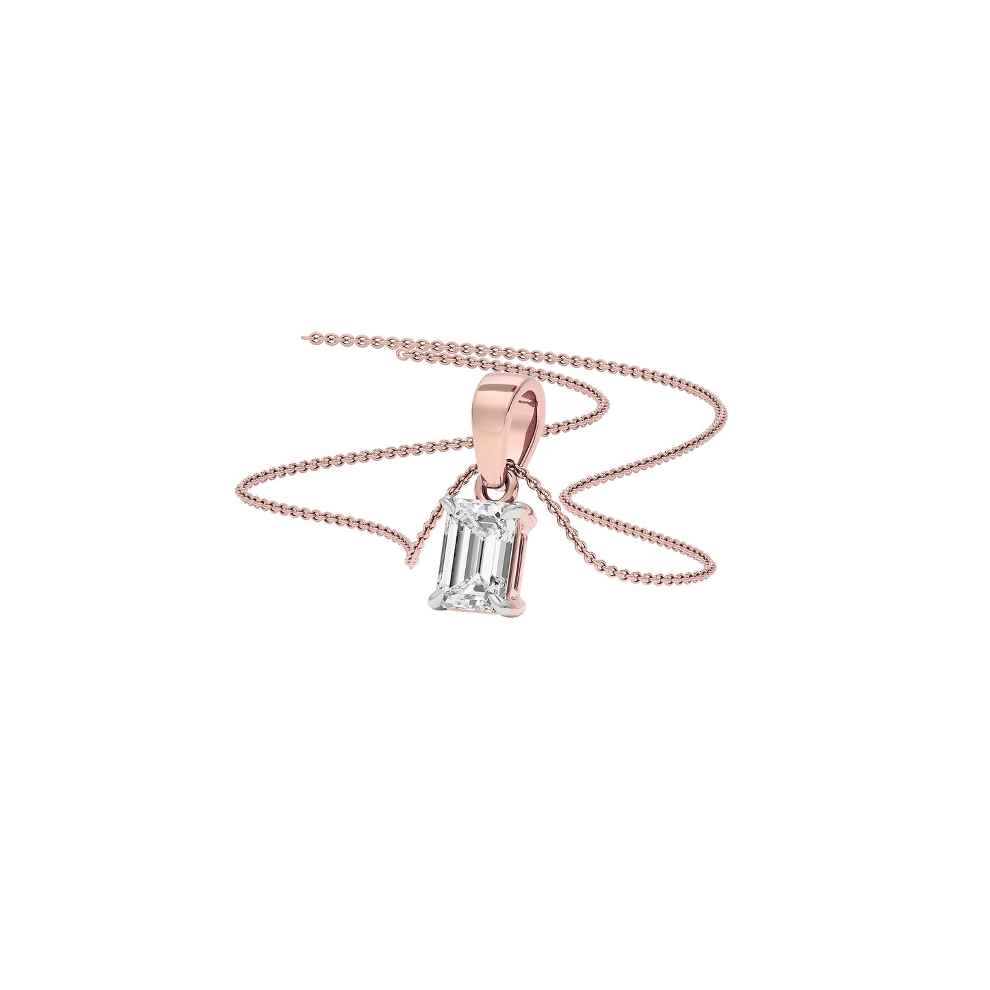 Vivid Charm Diamond Pendant 18 KT / Rose Gold