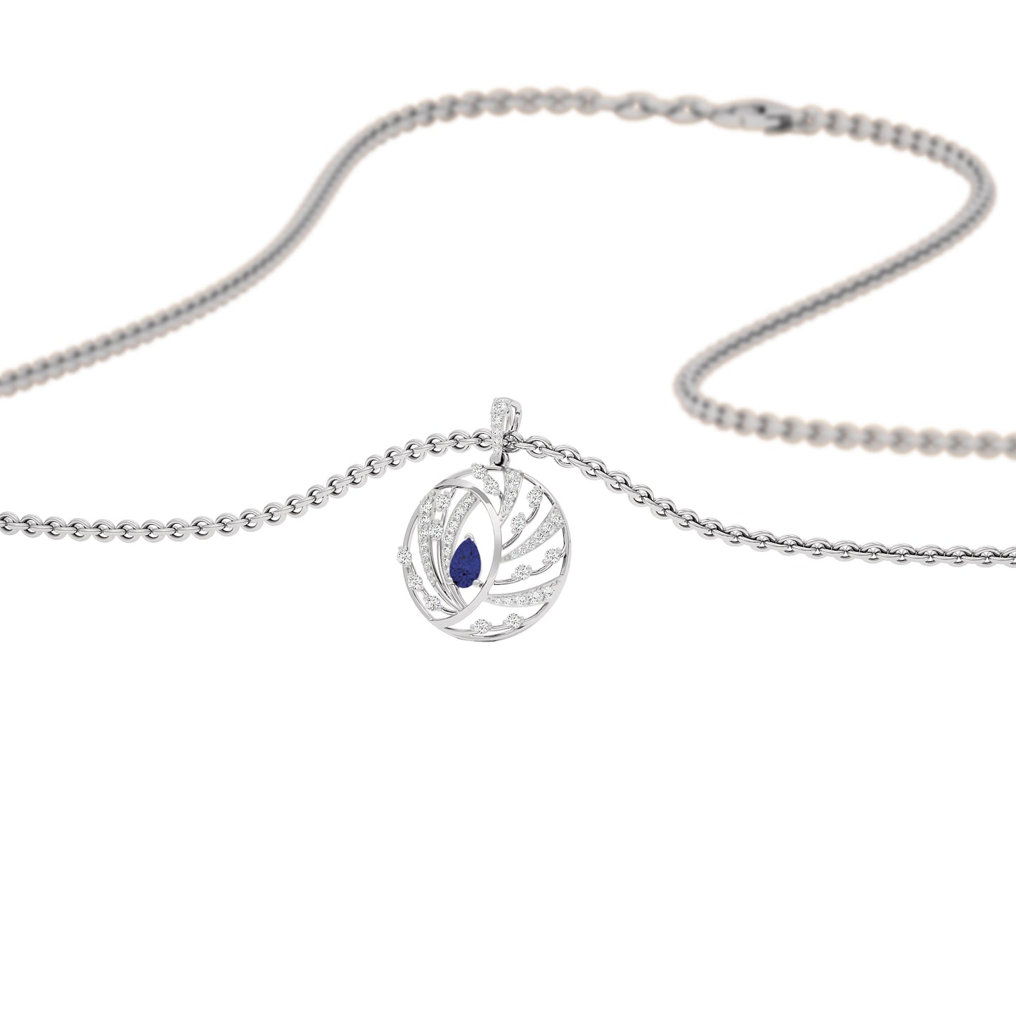 The Quest Diamond Pendant 18 KT / White Gold