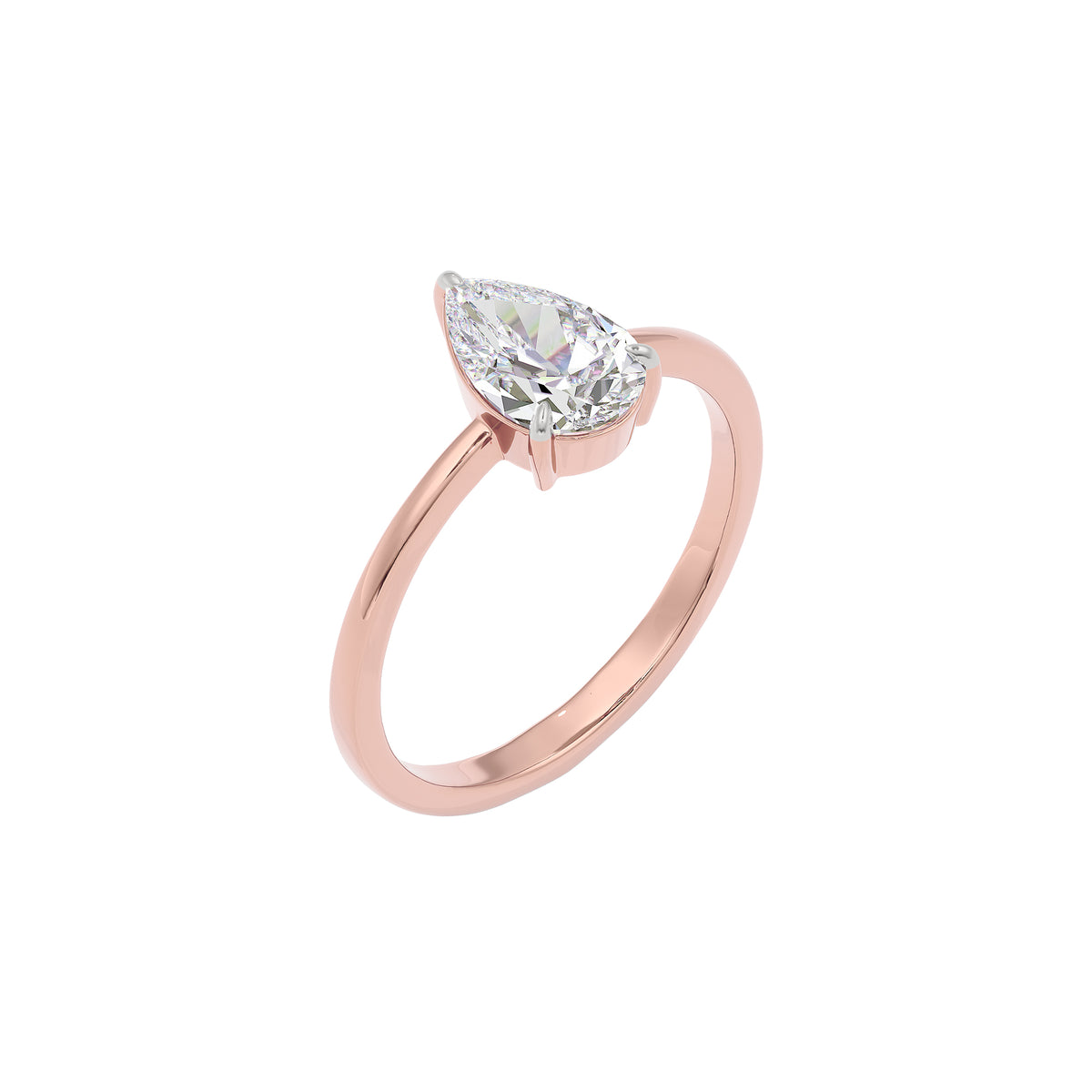 Starlight Radiance Diamond Ring 18 KT / Rose Gold / 22