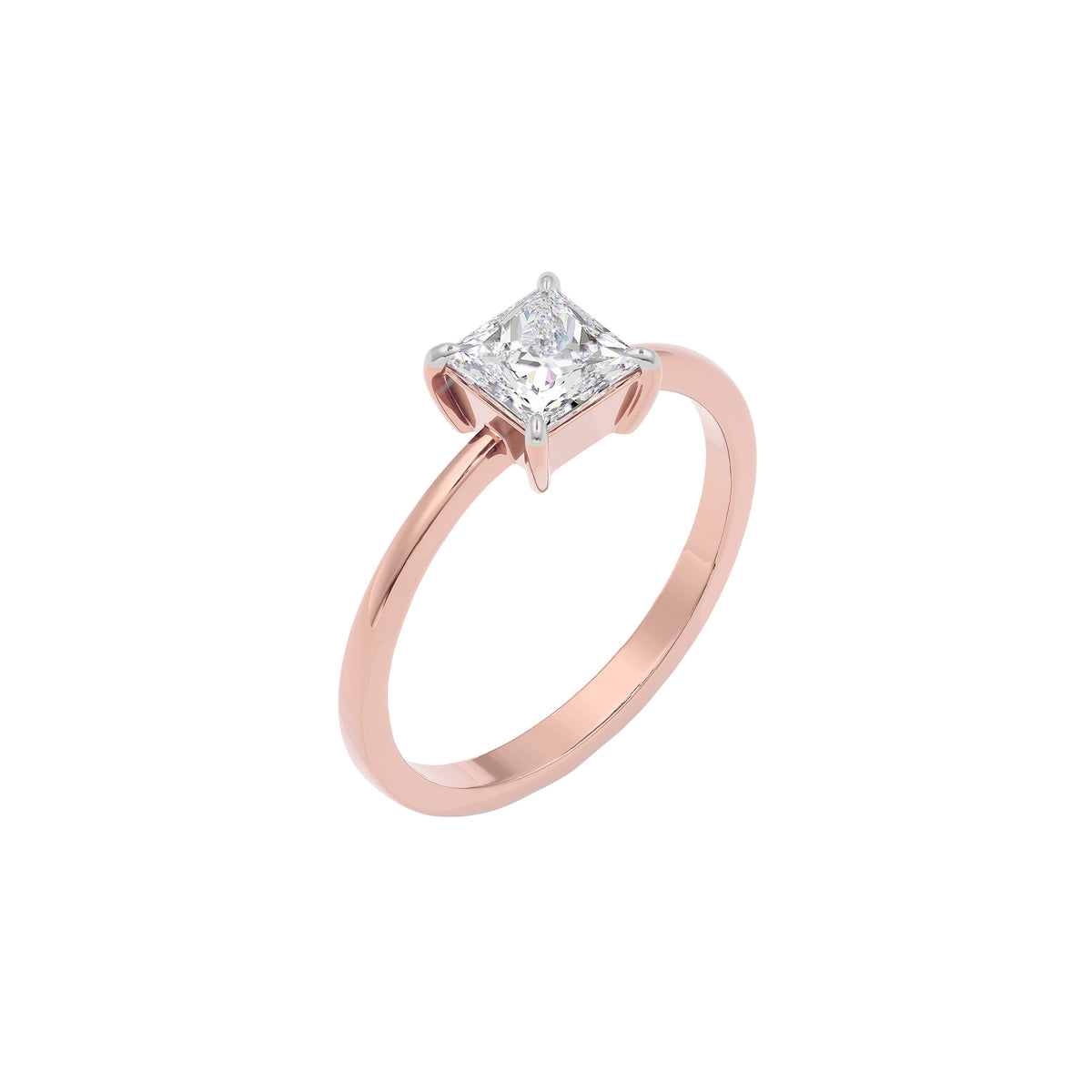 Enchanted Halo Diamond Ring 18 KT / Rose Gold / 22