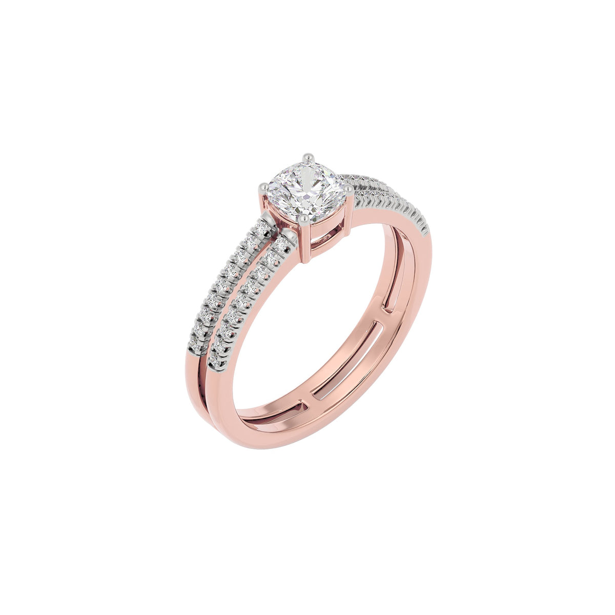 Dappled Compassion Diamond Ring 18 KT / Rose Gold / 22