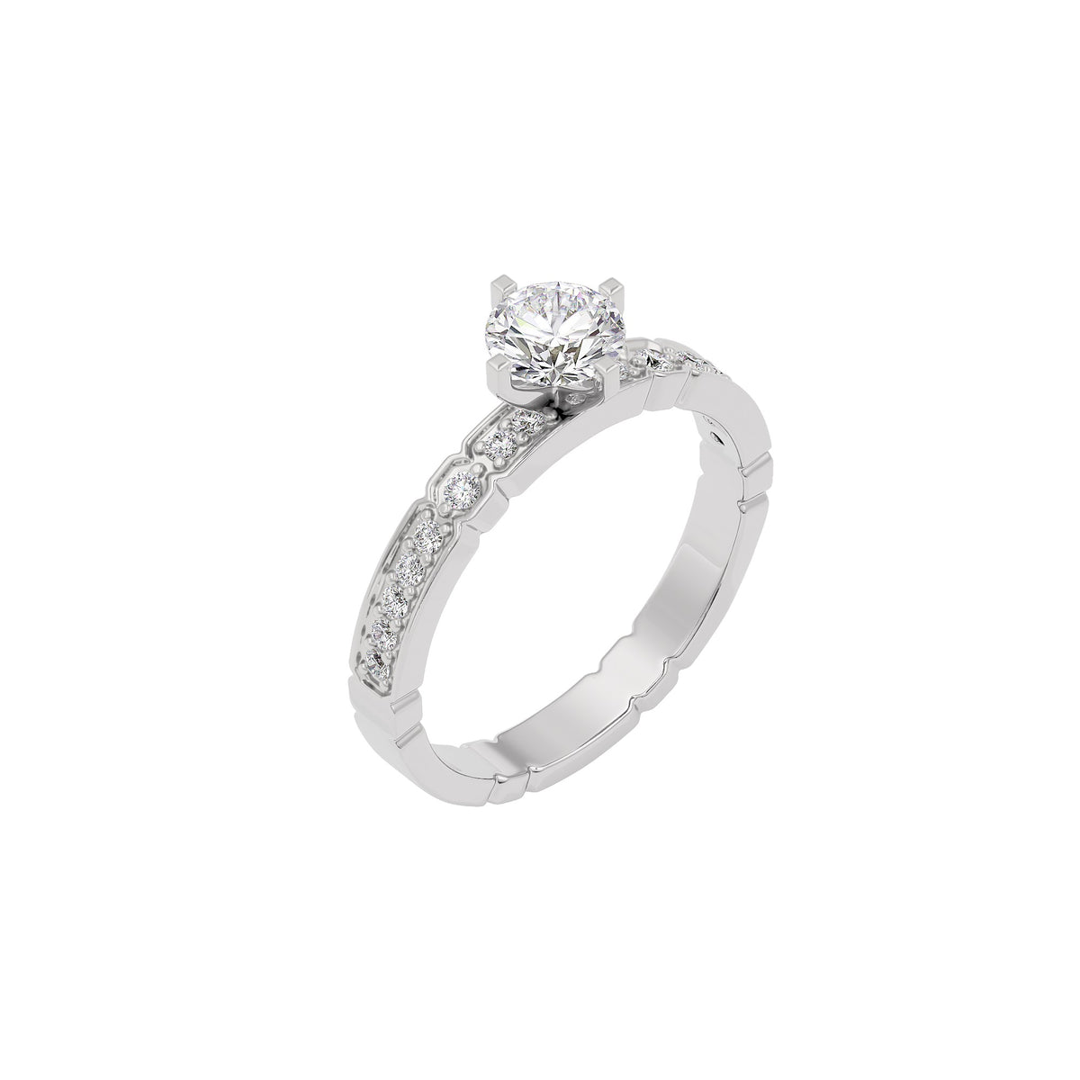 Wonder of Love Diamond Ring 18 KT / White Gold / 22