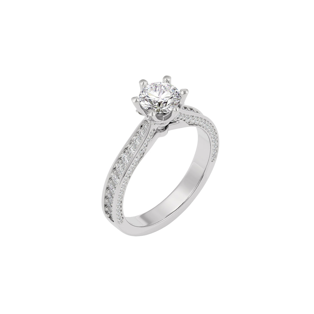 Harmonious Horizon Ring 18 KT / White Gold / 22