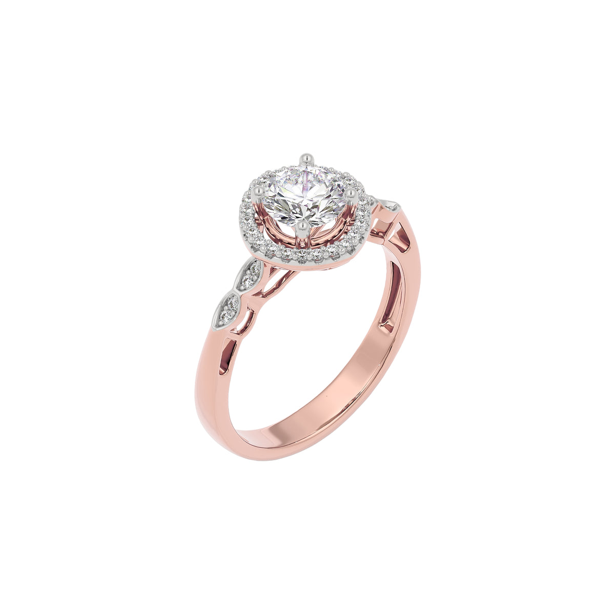 Timeless Trellis Diamond Ring 18 KT / Rose Gold / 22