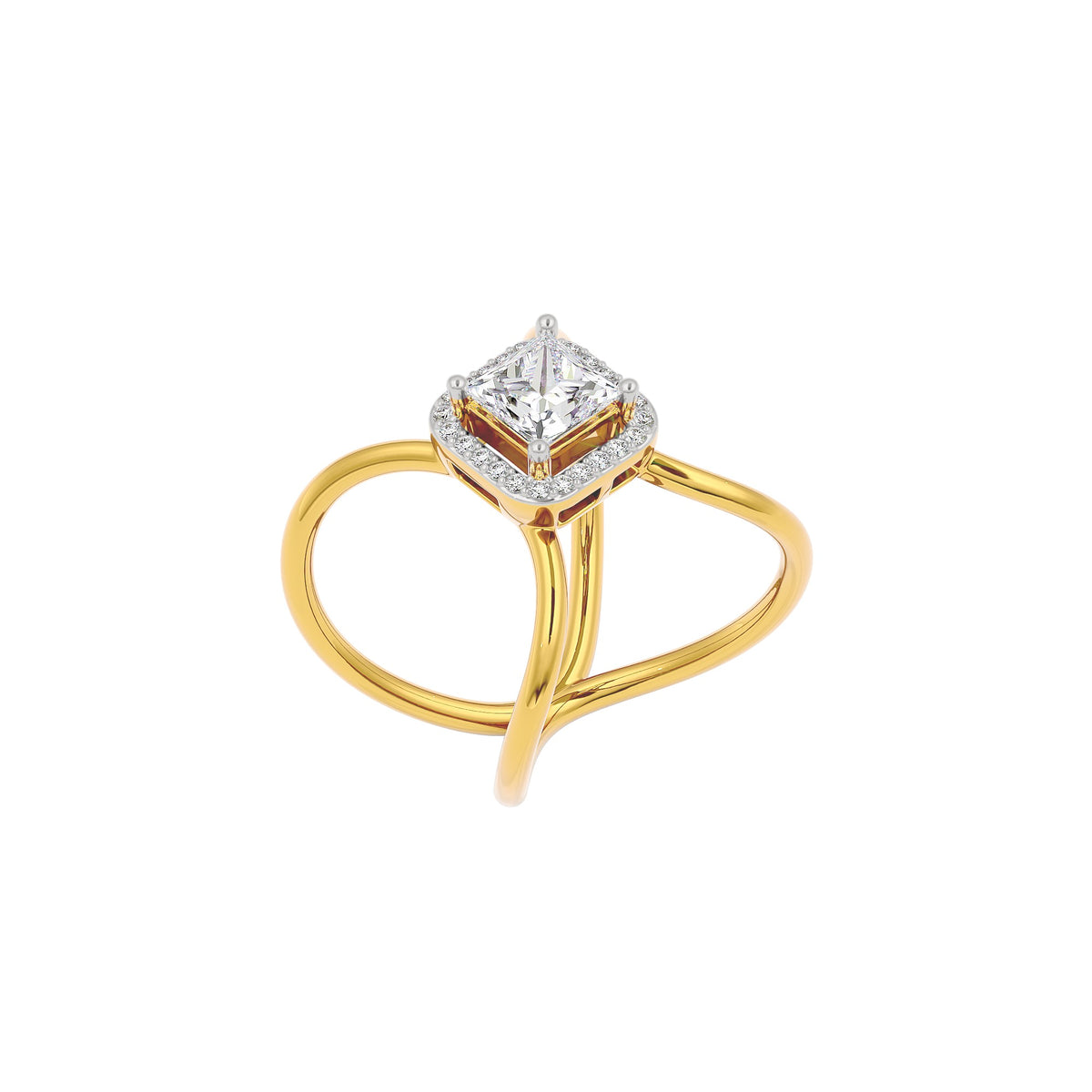 Stellar Diamond Ring 18 KT / Yellow Gold / 22