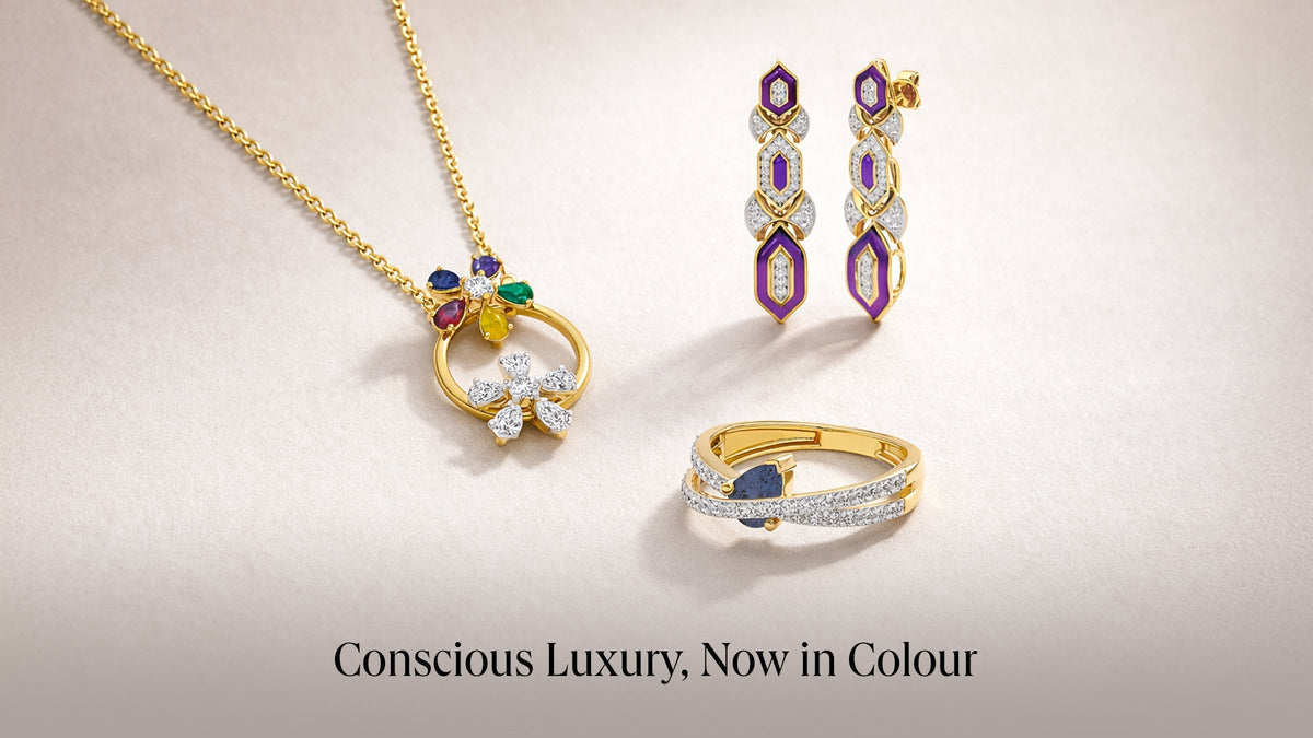 Coloured Lab Grown Diamond Jewellery